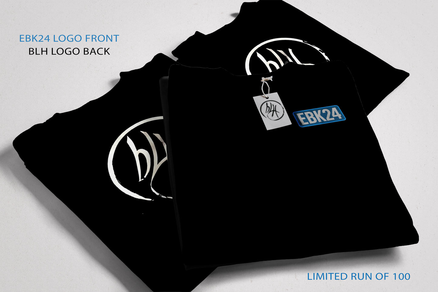 EBK24 album title t-shirt (small logo)