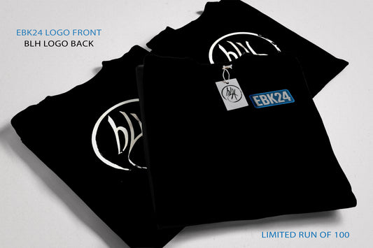 EBK24 album title t-shirt (small logo)